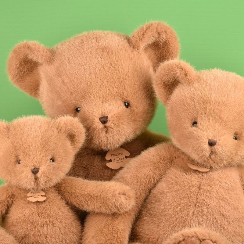 Image d'ambiance de présentation du produit Peluche ours Clémentin Praline Cacahuète (60 cm) - Histoire d'Ours